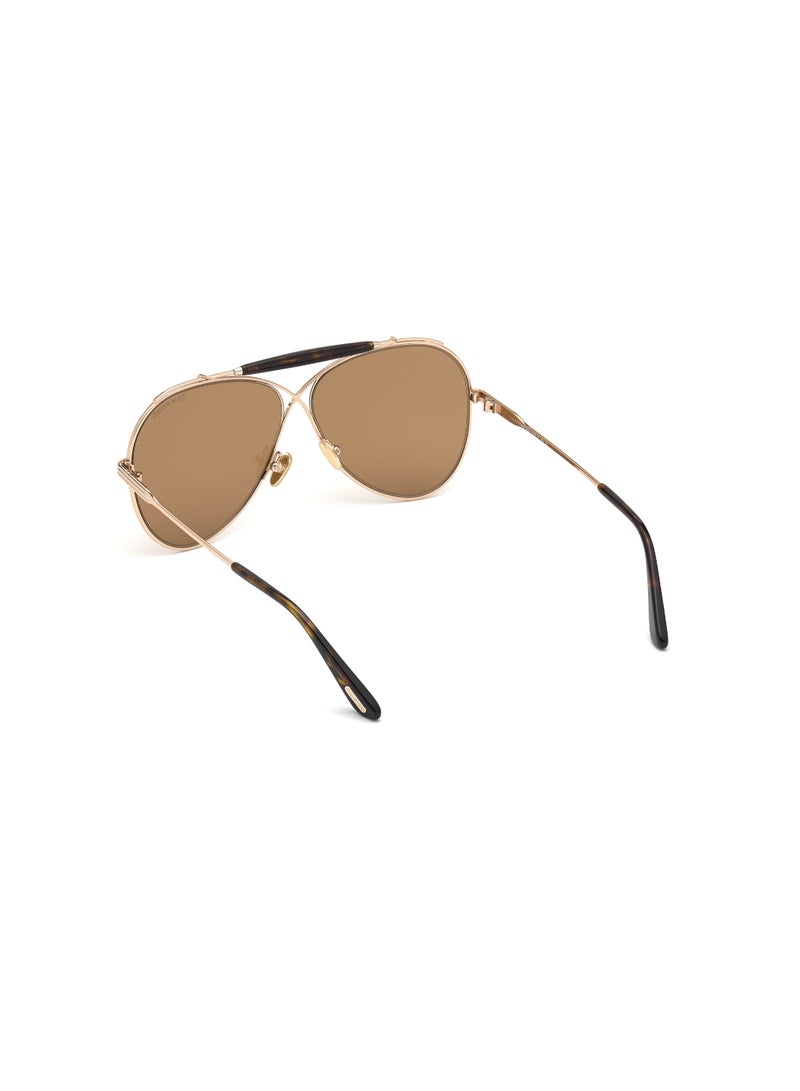 TOM FORD TOMFORD SEMI-RIMLESS FT081828E60 UNISEX PILOT METAL SUNGLASSES - Image 3